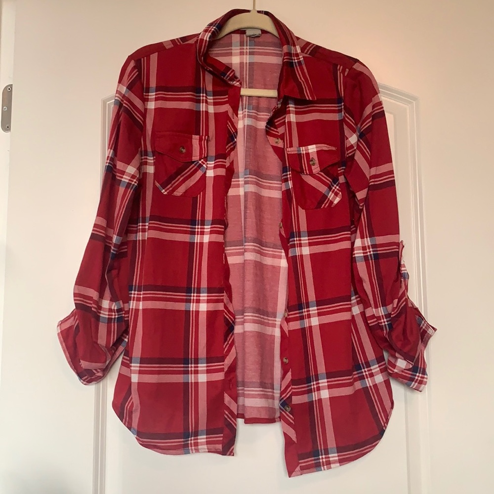 Large red flannel